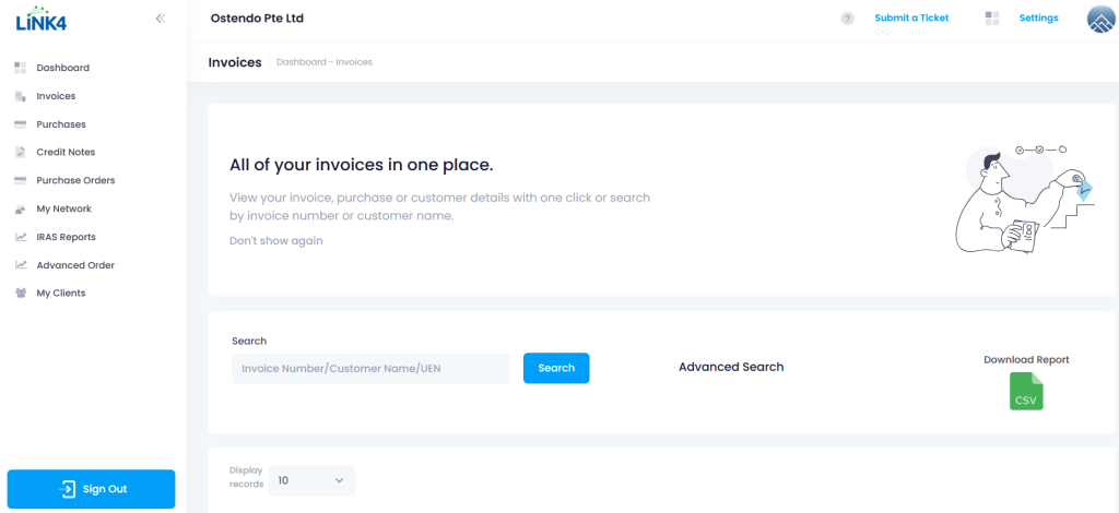 Moneyworks Link4 Dashboard