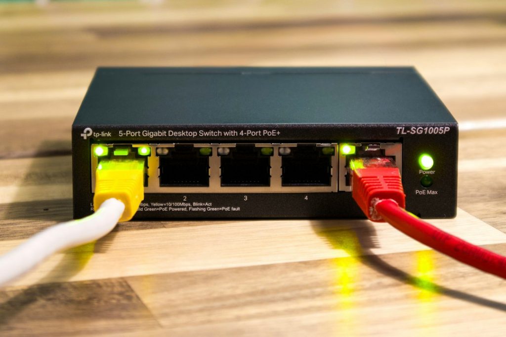 Office network switch maintained as part of managed IT support